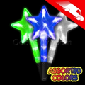 Blank LED Fiber Optic Star Wand Assorted